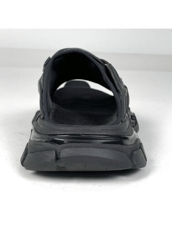 Balenciaga Track Slide Sandals Shoes Leather Rubber Black main image 7